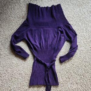 Elegant Purple Women's Sweater